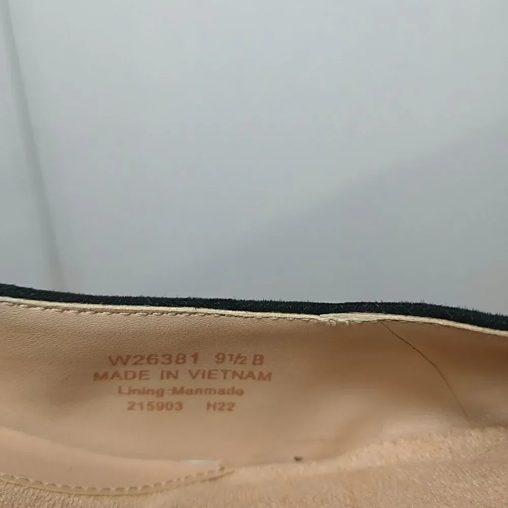 Cole Haan The Go-To Pump Women’s Size 9.5B Black Croc Leather / Suede Heels.